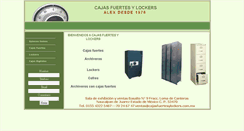 Desktop Screenshot of cajasfuertesylockers.com.mx