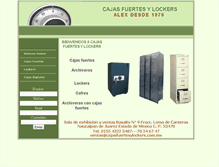 Tablet Screenshot of cajasfuertesylockers.com.mx